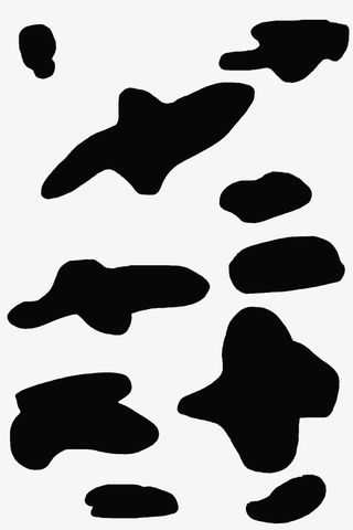 奶牛风格壁纸斑点免抠