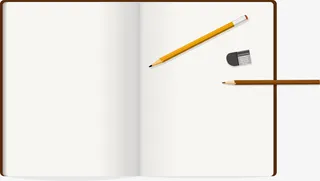 开学季棕色打开的书本免抠