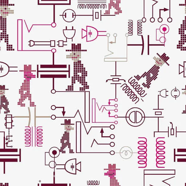 创意电路图免抠