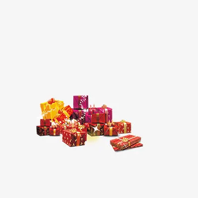 新年礼品盒免抠