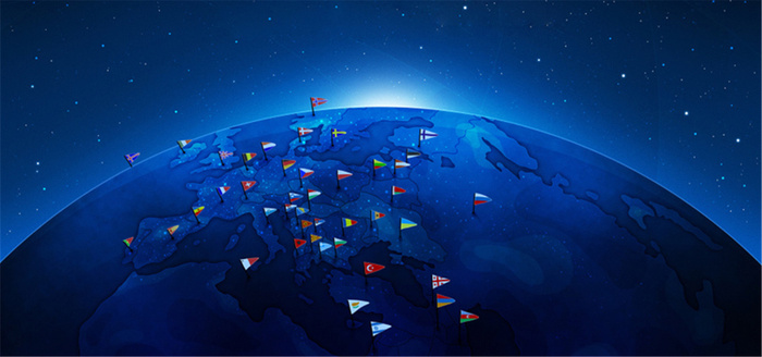 大气星球国旗图高清