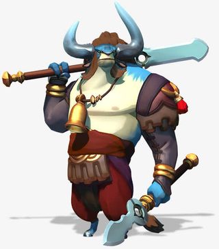 游戏原画牛装饰免抠