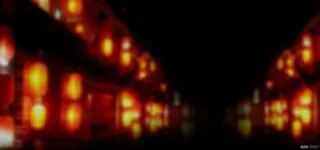 无聚焦模糊灯笼承接页免抠