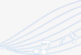 卡通春天漂浮音符设计免抠