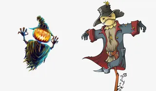 万圣节稻草人免抠