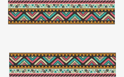 复古风花纹边框免抠