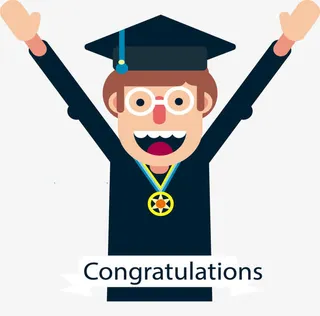 张开手臂欢呼免抠