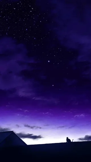 夜晚星空壁纸免抠