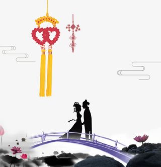 七夕影楼海报背景