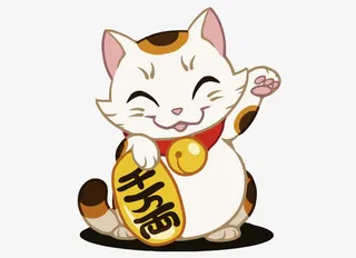 矢量招财猫免抠