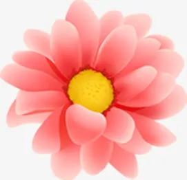 春天粉色菊花装饰免抠