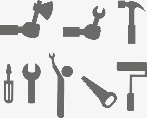 卡通工具矢量图免抠