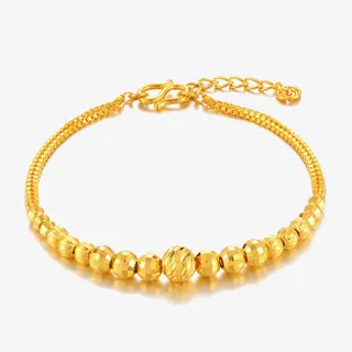 时尚黄金手镯免抠