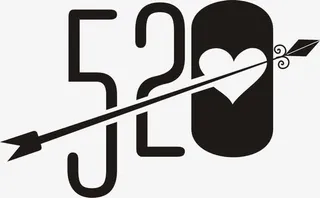 黑色520艺术箭头设计免抠