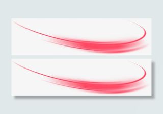 红色线条光效光圈免抠