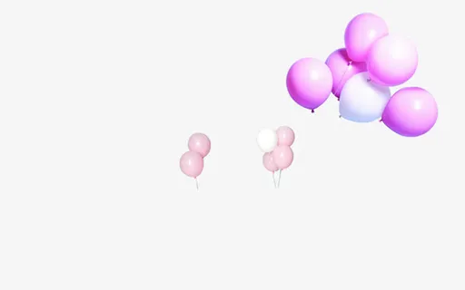 高清摄影质感氢气球免抠