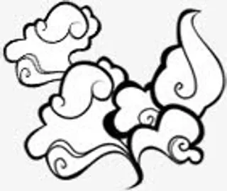 手绘祥云元旦晚会海报免抠