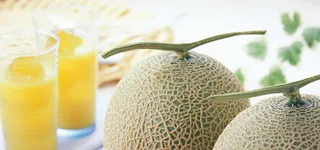 文艺清新夏日哈密瓜冰饮背景高清