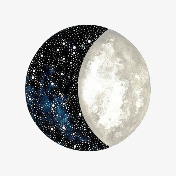 创意星空插画免抠