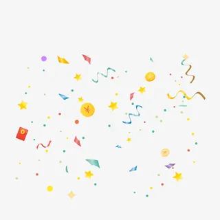 漂浮点缀装饰小物品免抠