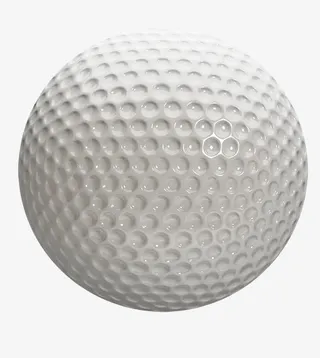 白色高尔夫球免抠