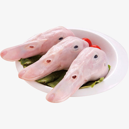 新鲜美味鸭头免抠