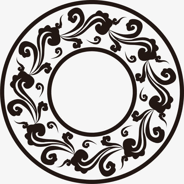 祥云纹饰素材免抠