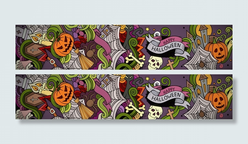 万圣节banner背景高清