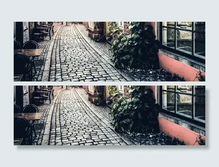 复古小镇背景高清