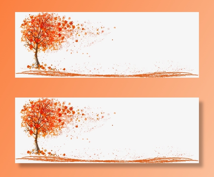 红枫叶矢量素材免抠