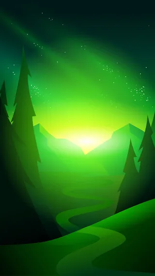 绿光森林H5背景高清