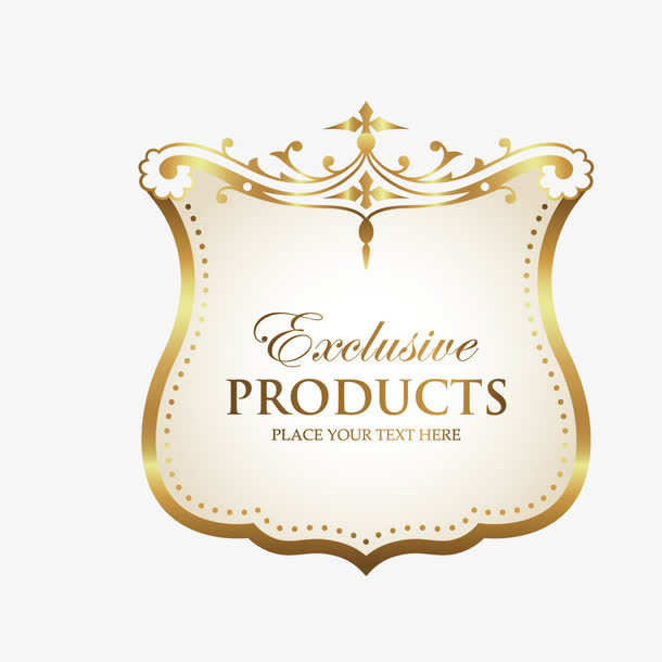 高档矢量英伦边框免抠