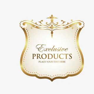 高档矢量英伦边框免抠