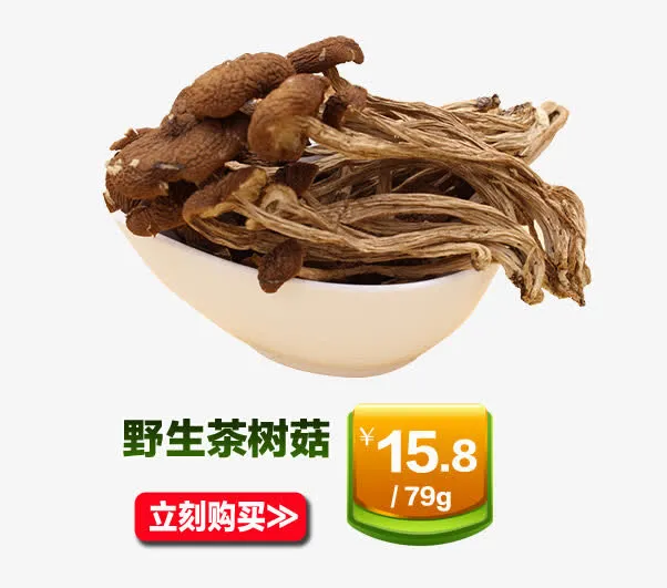 野生茶树菇免抠