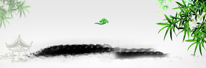 茶道古风山水画背景高清