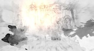 中国风风景水墨海报免抠