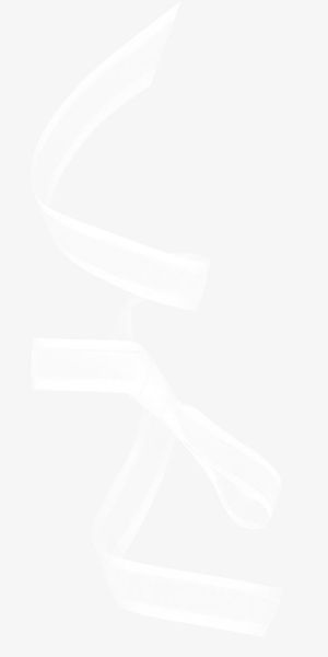 白色丝巾彩带免抠