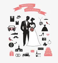 卡通婚庆人物免抠