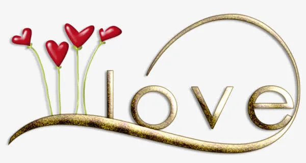 love艺术字免抠