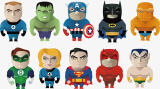 卡通人物有趣图案免抠