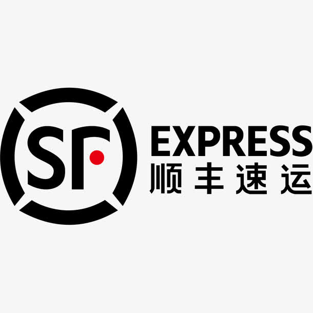 顺丰快递矢量标志免抠标签元素