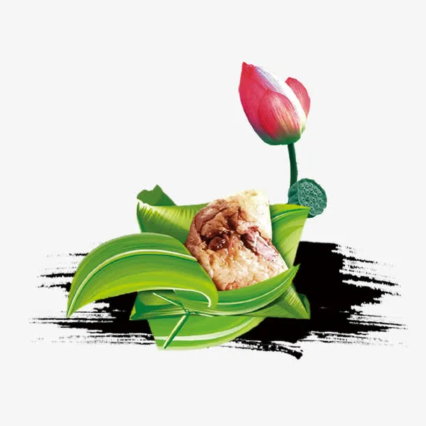 绿色中国风美术装饰免抠
