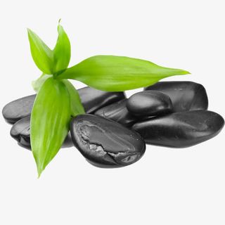 一堆黑色的石头免抠