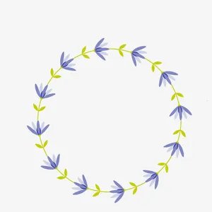清新花草边框免抠