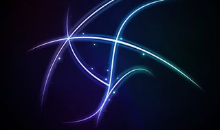 蓝色神秘线条光效免抠