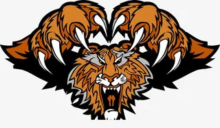 凶狠的老虎手绘免抠