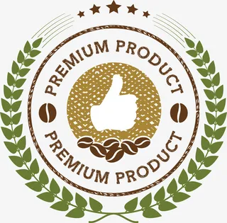 咖啡餐饮促销标签免抠