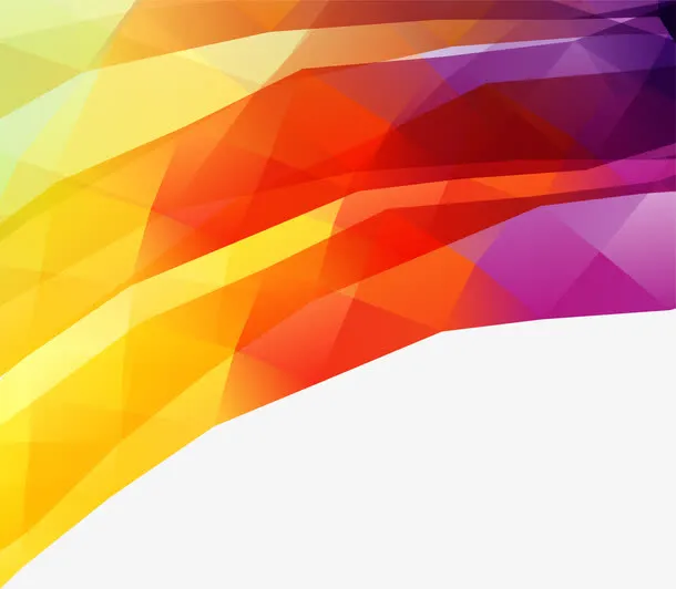 炫彩低多边形免抠