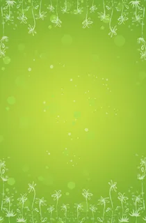 春日绿色希望花朵免抠