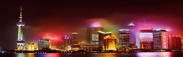 上海霓虹外滩夜景高清